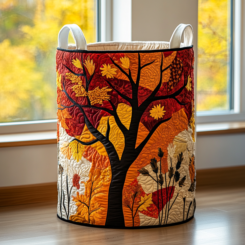 Nature Branch Quilted Laundry Basket Hamper Basket Special Gifts From Dad To Daughter