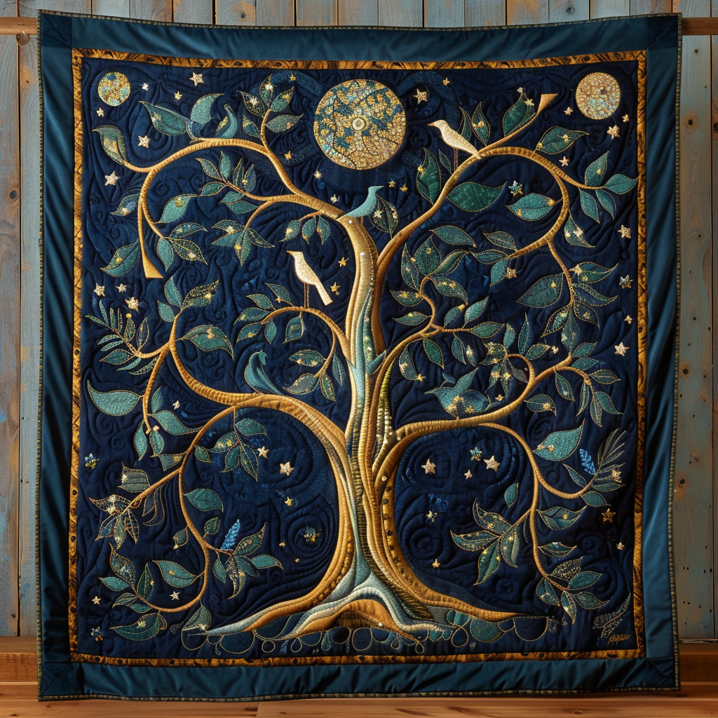 Nature's Canopy Quilted Blanket Good Bed Sheet Sets Tree Of Life Gift Items