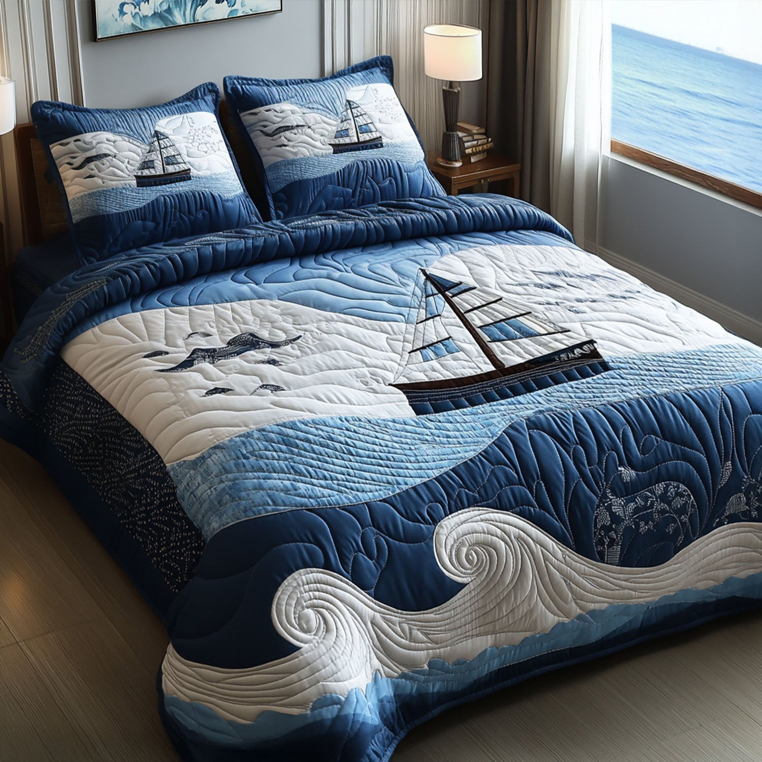 Nautical Dream Quilted Bedding Set Best Bedding Sets Gifts For People Who Love The Beach