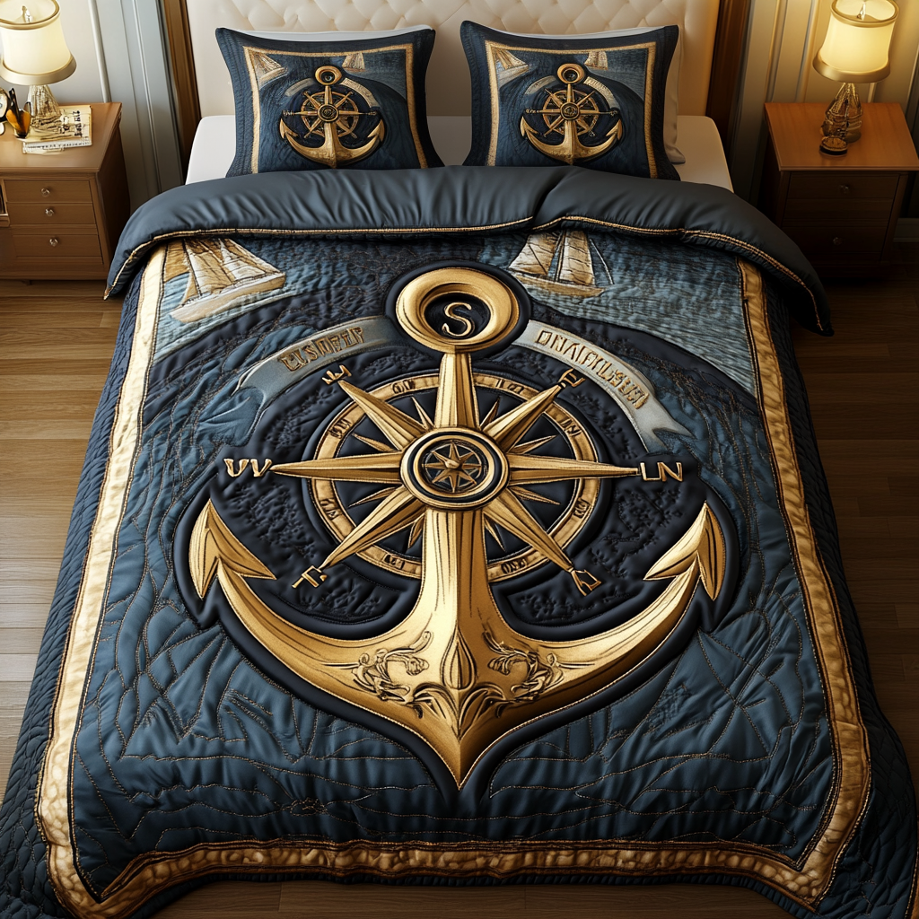 Nautical Dreams Quilted Bedding Set Best Bedding Sets Great Mother's Day Gifts For Mom
