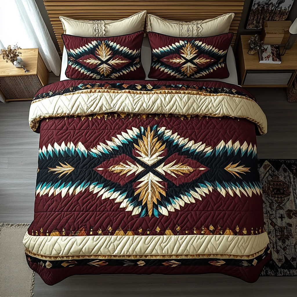 Navajo Nights Quilted Bedding Set Best Comforter Sets Native American Gifts Online