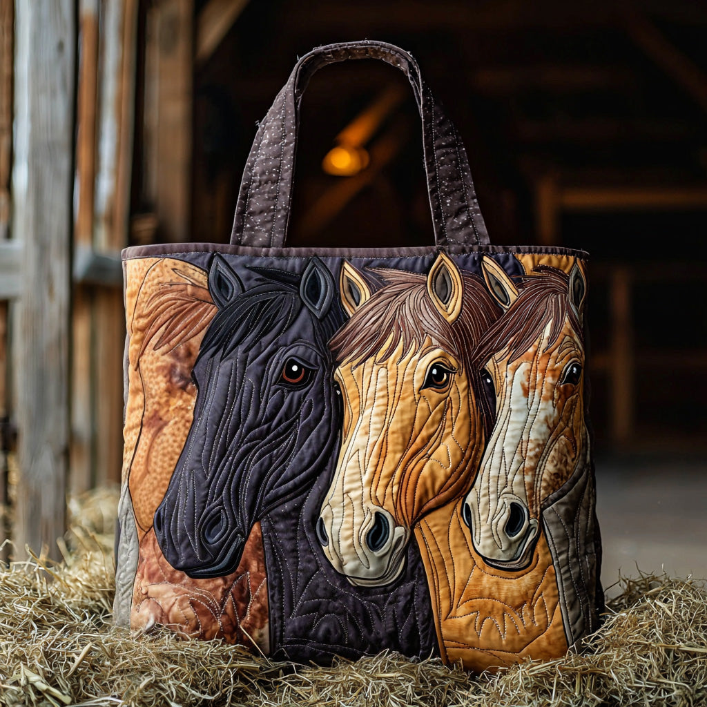 Neigh Neutrals Quilted Tote Bag Handbag For Women Mother's Day Gifts For Friends