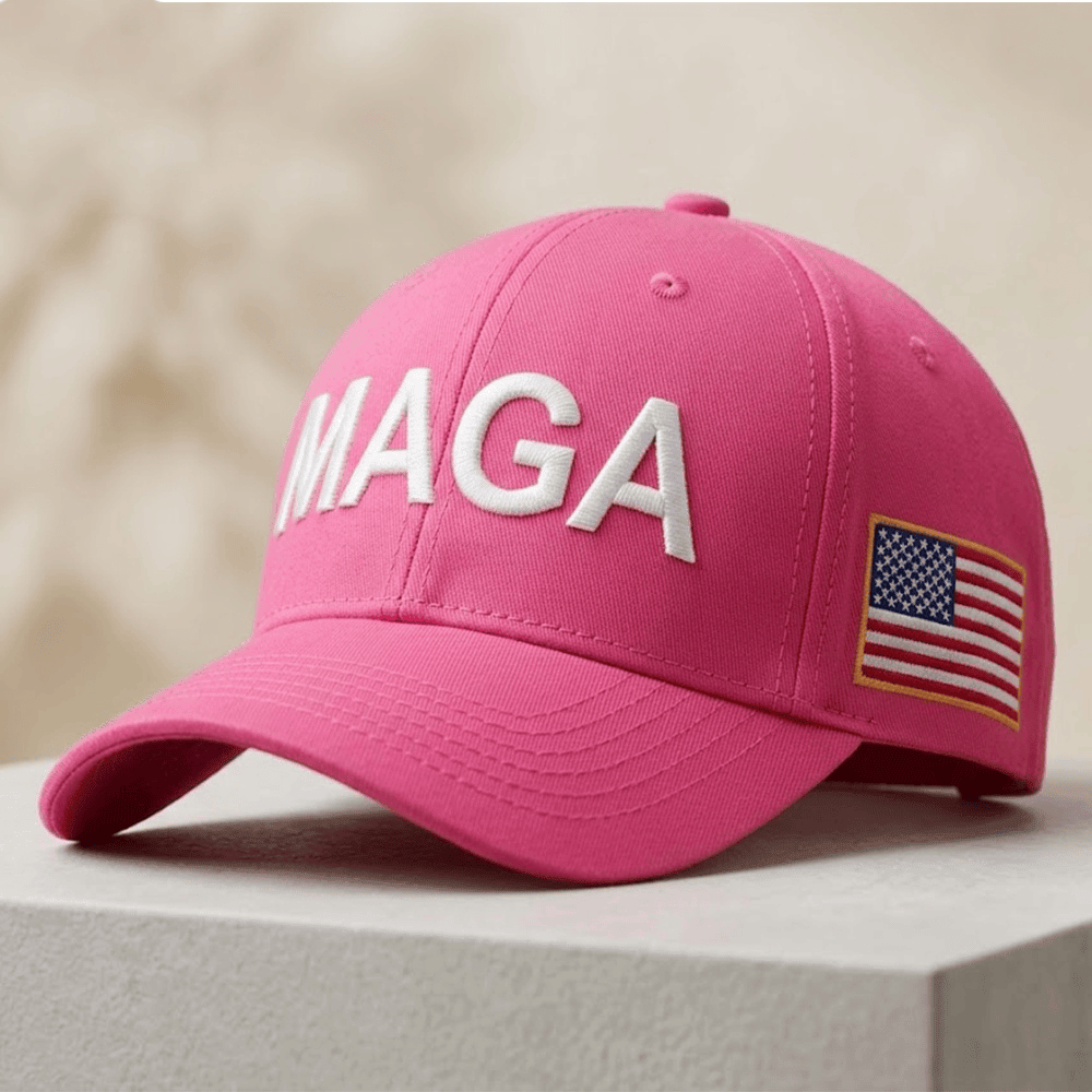 Nicki Minaj 2026 Oscars Pink MAGA Hat USA Flag Baseball Cap Trump 45 47 MAGA Merch