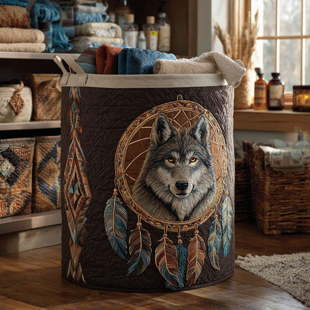 Night Guardian Quilted Laundry Basket Laundry Room Decor Ideas Native American Indian Gifts