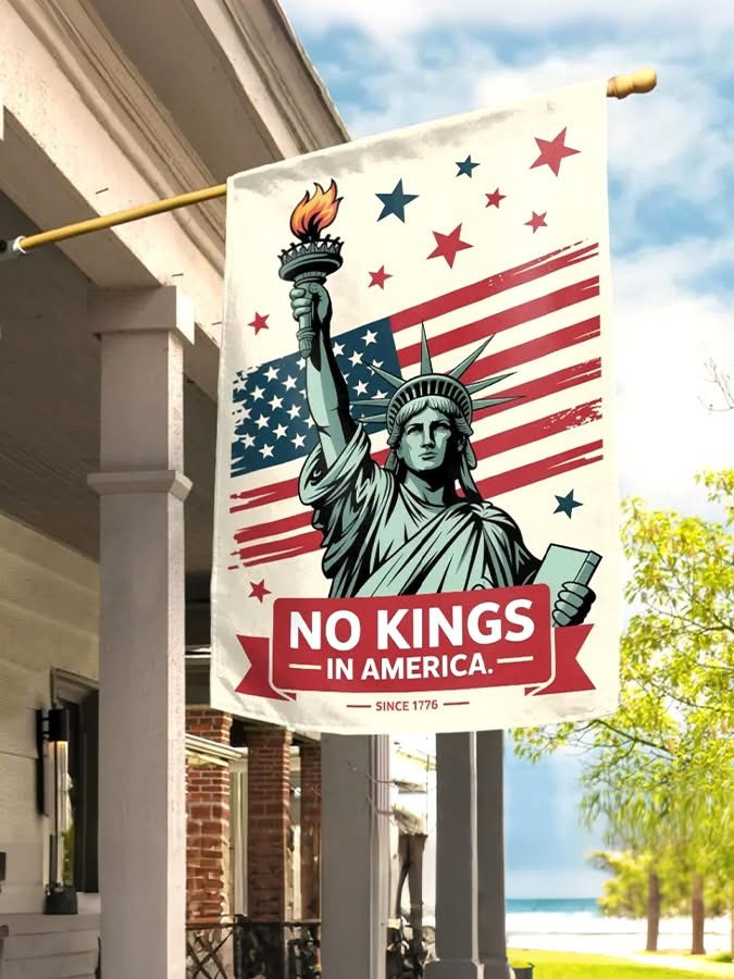 No Kings In America SInce 1776 Flag No Kings III 50 State Nationwide Protest March 28th Flag