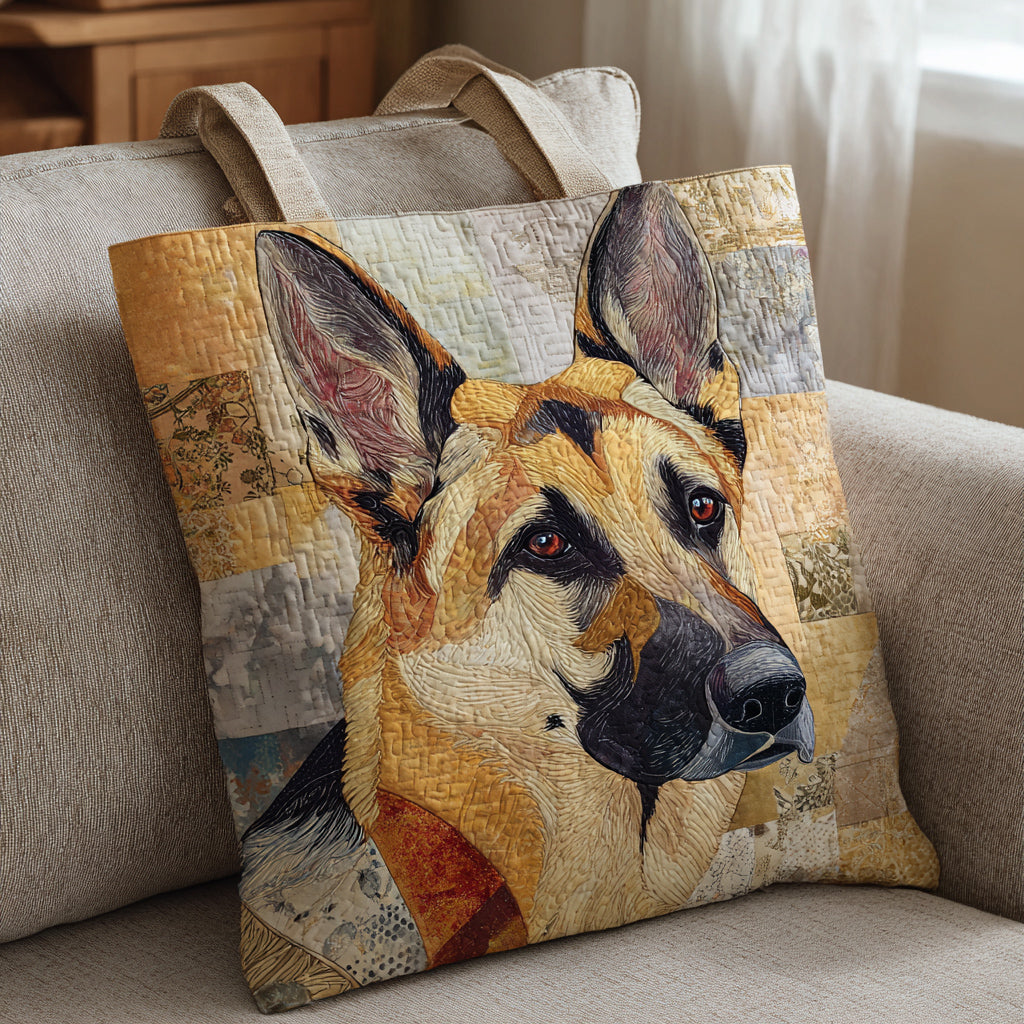 Noble German Shepherd Quilted Tote Bag Trendy Bags For Women Great First Mothers Day Gifts
