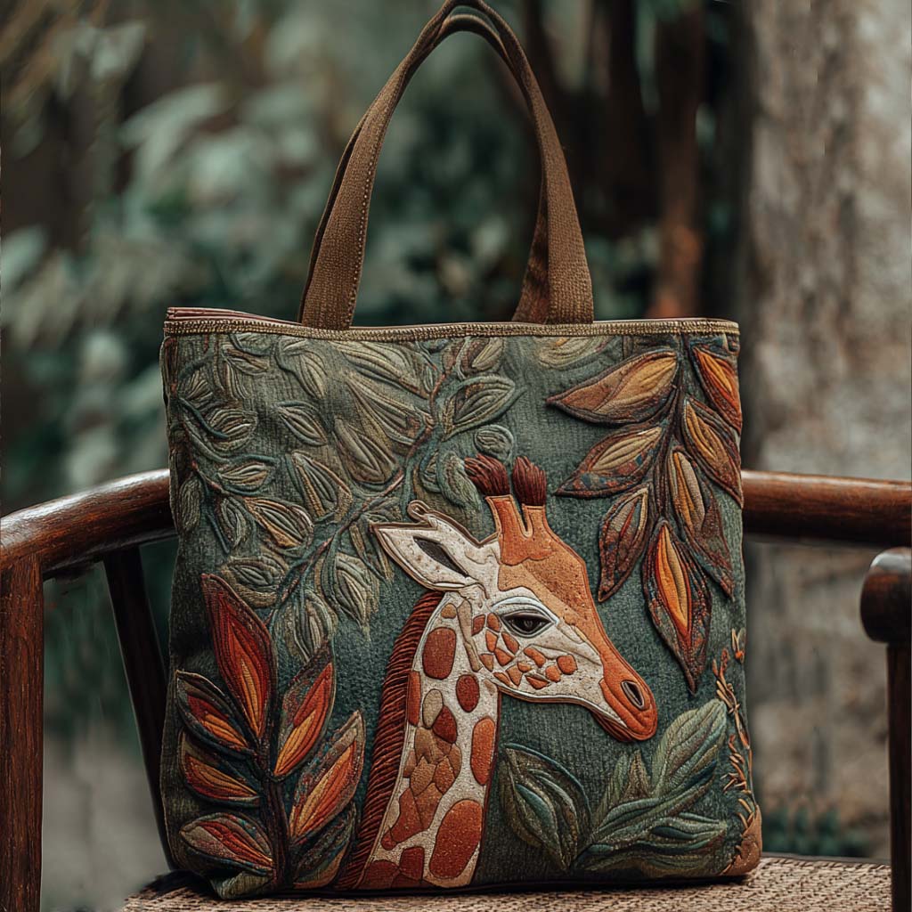Noble Giraffe Quilted Tote Bag Tote Bags For Women Mothers Day Suggestions