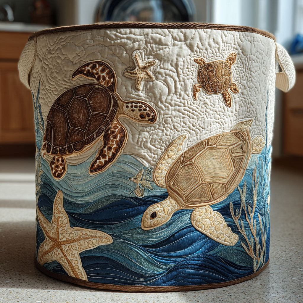 Nomadic Shell Quilted Laundry Basket Modern Laundry Hamper Last Minute Mother's Day Gifts