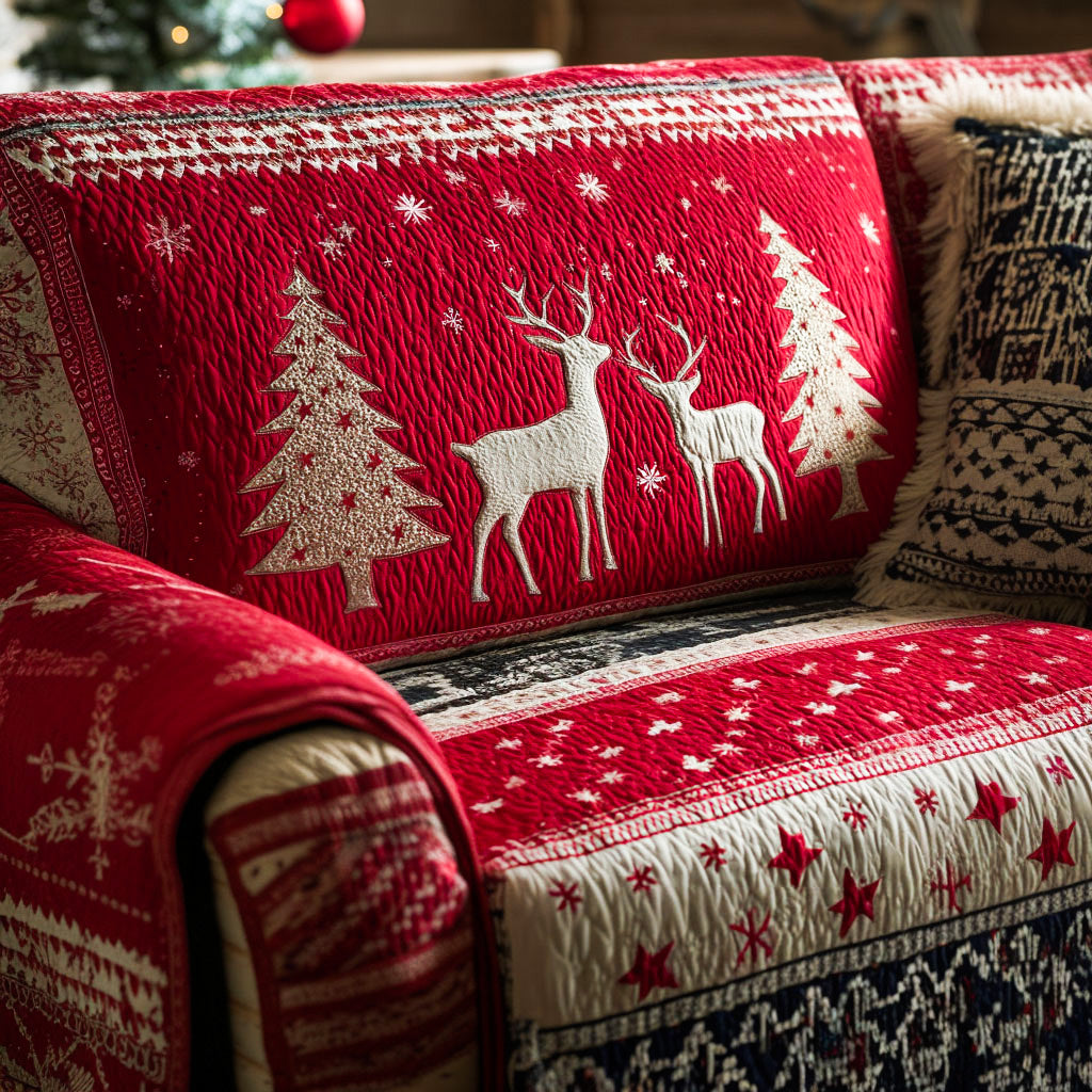 Nordic Noel Quilted Sofa Cover Cool Sofa Covers Gifts To Get Your Mother In Law For Christmas