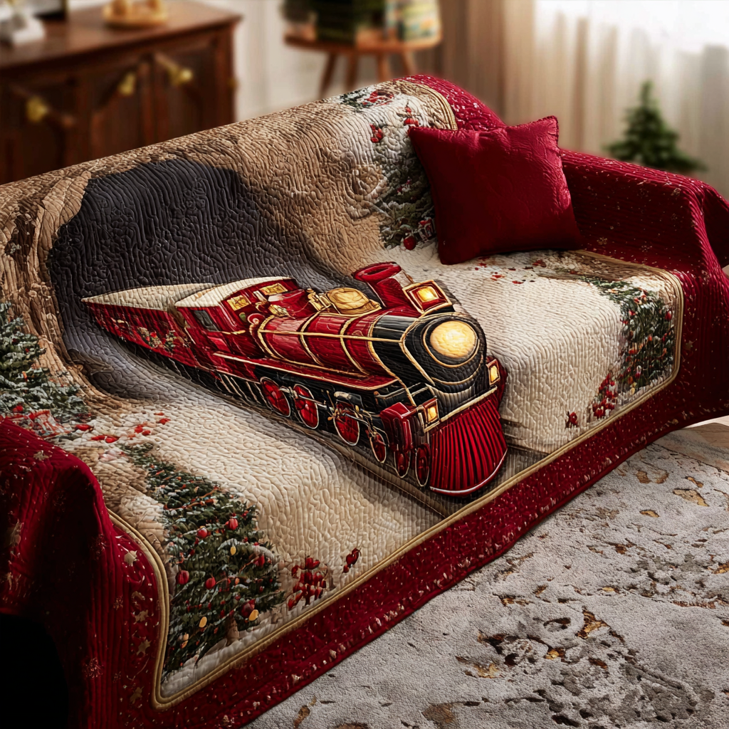 Northbound Light Quilted Sofa Cover Slipcover Sofa Christmas Present For Brother In Law