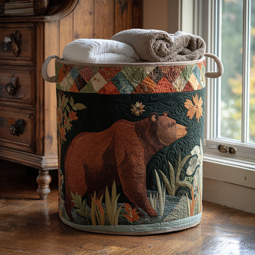 Northern Brown Spirit Quilted Laundry Basket Decor Laundry Basket Best Father's Day Gifts