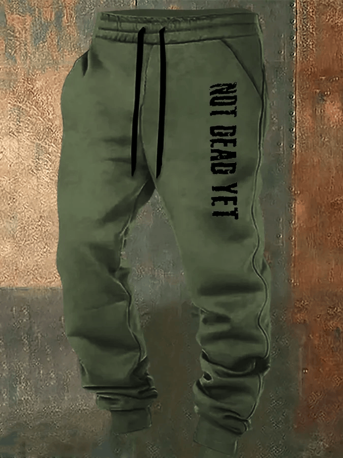 Not Dead Yet Veteran Men's Long Sleeve Shirt Cool Veteran Clothing Gifts For Brothers - Image 8
