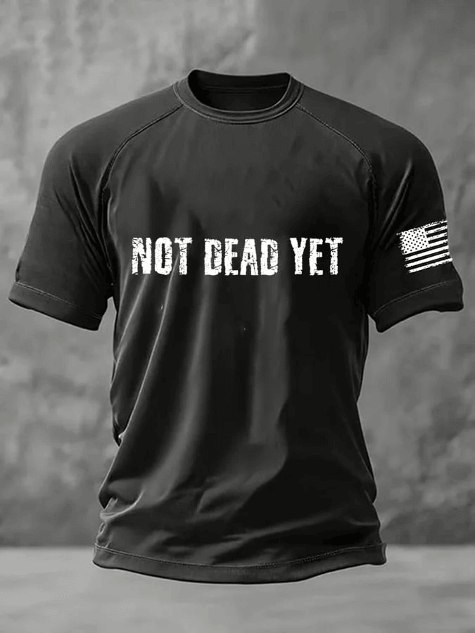Not Dead Yet Veteran Men's Long Sleeve Shirt Cool Veteran Clothing Gifts For Brothers - Image 7
