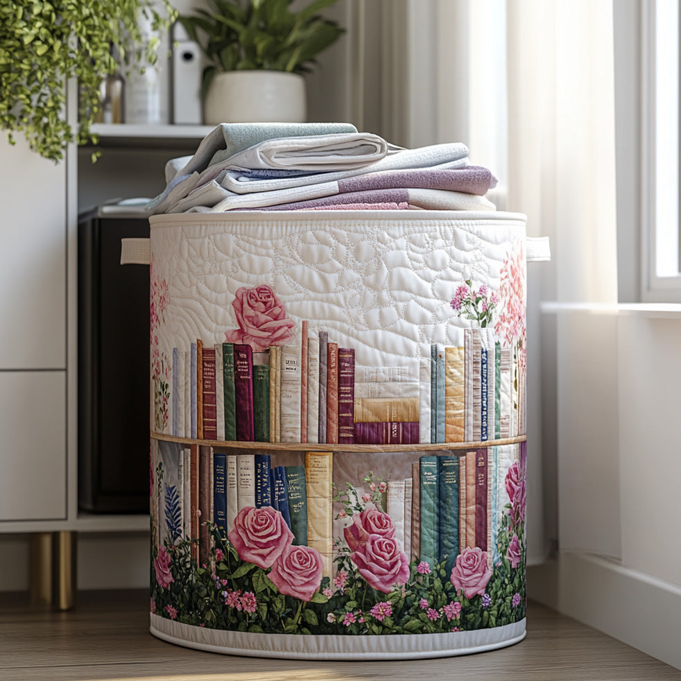 Novel Nook Quilted Laundry Basket Clothes Basket Book Themed Birthday Presents