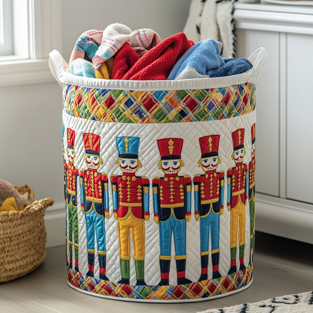 Nutcracker Magic Quilted Laundry Basket Best Looking Laundry Hampers Daughter In Law Xmas Gifts