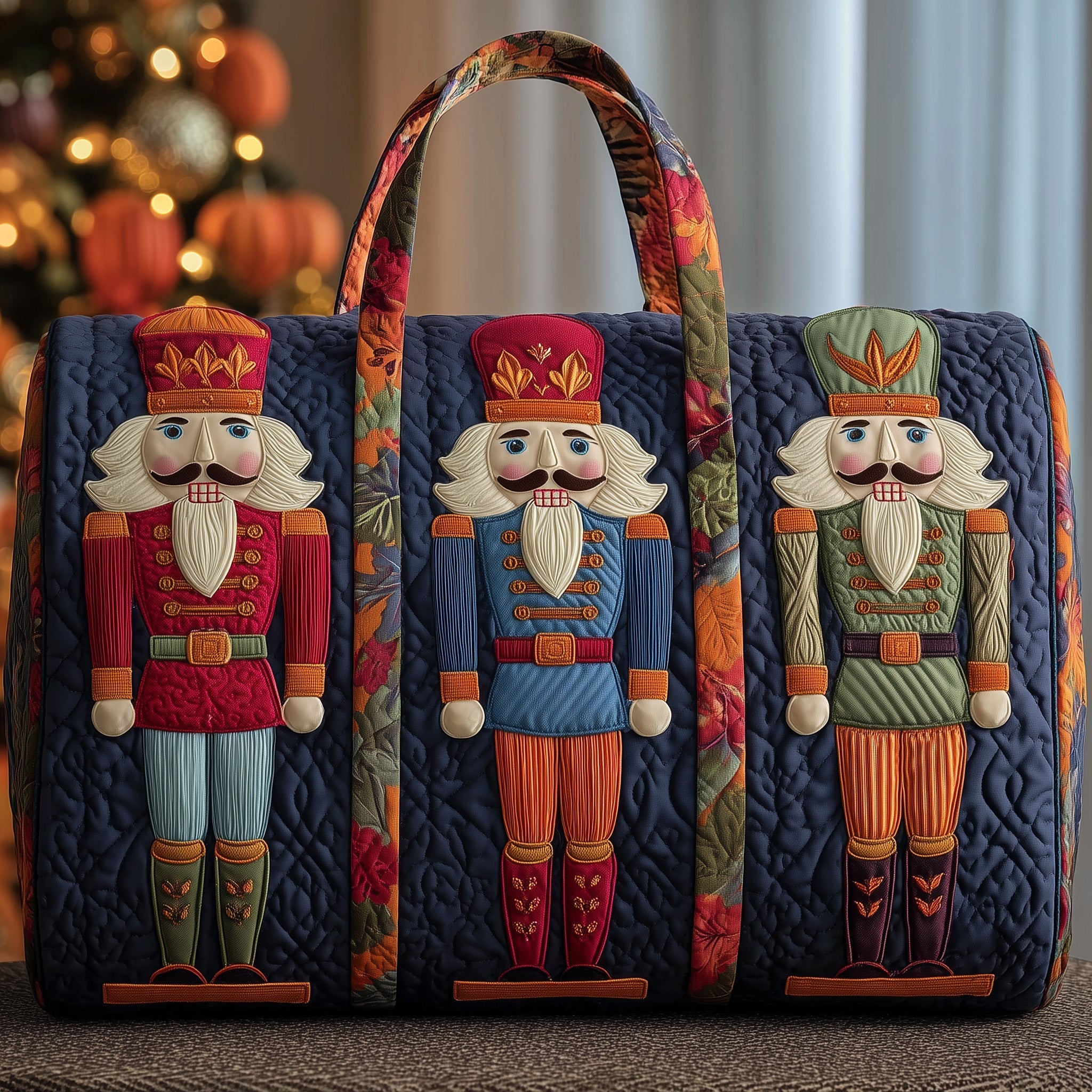 Nutcrackers Quilted Duffle Bag Top Duffel Bags Birthday Gift Ideas For Mother
