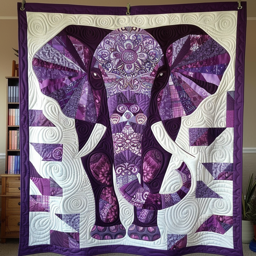 Oasis Ornaments Quilted Blanket Bedroom Decor Gift For Elephant Lovers