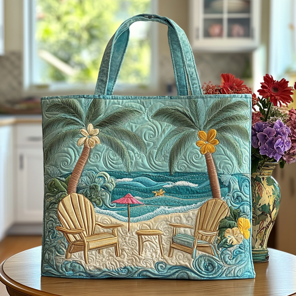Ocean Escape Quilted Tote Bag Shoulder Bag Last Minute Mothers Day