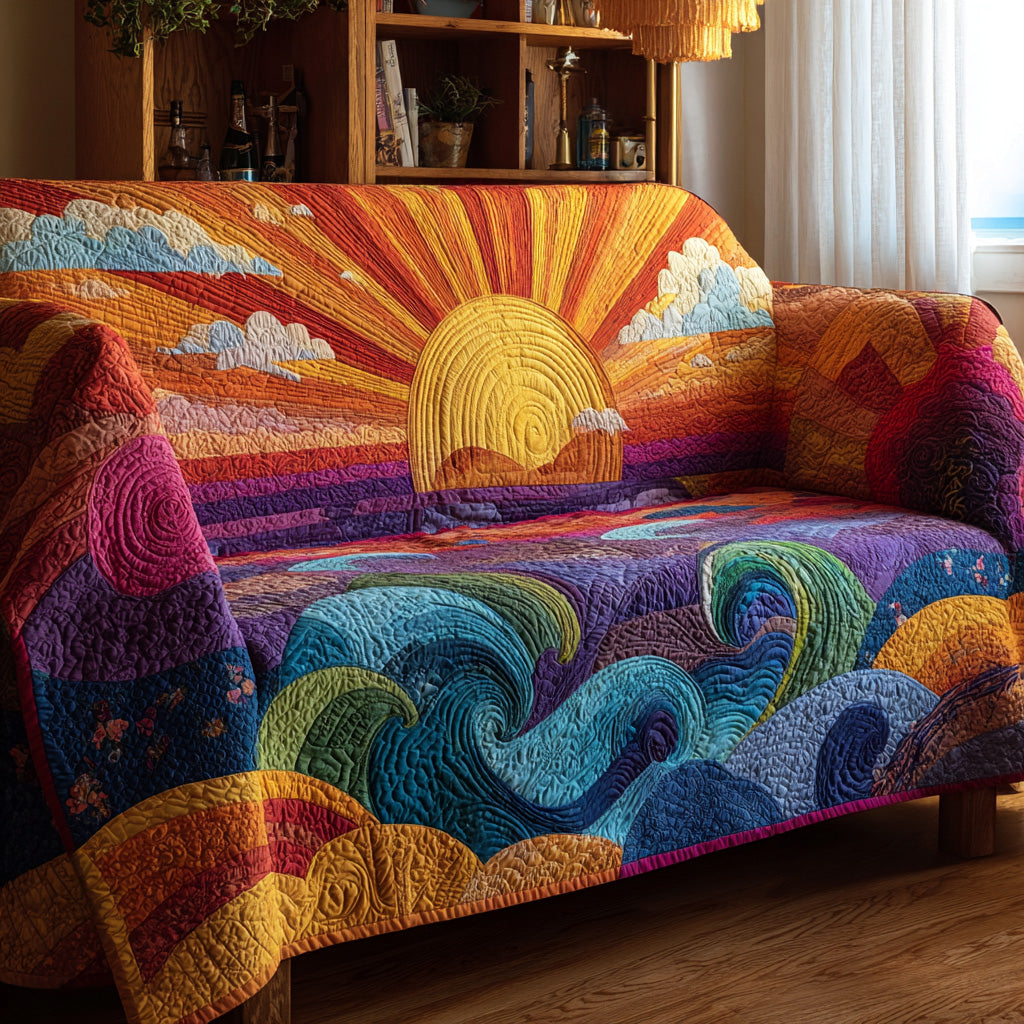 Ocean Radiance Quilted Sofa Cover Best Sofa Slipcovers Gifts For Friends