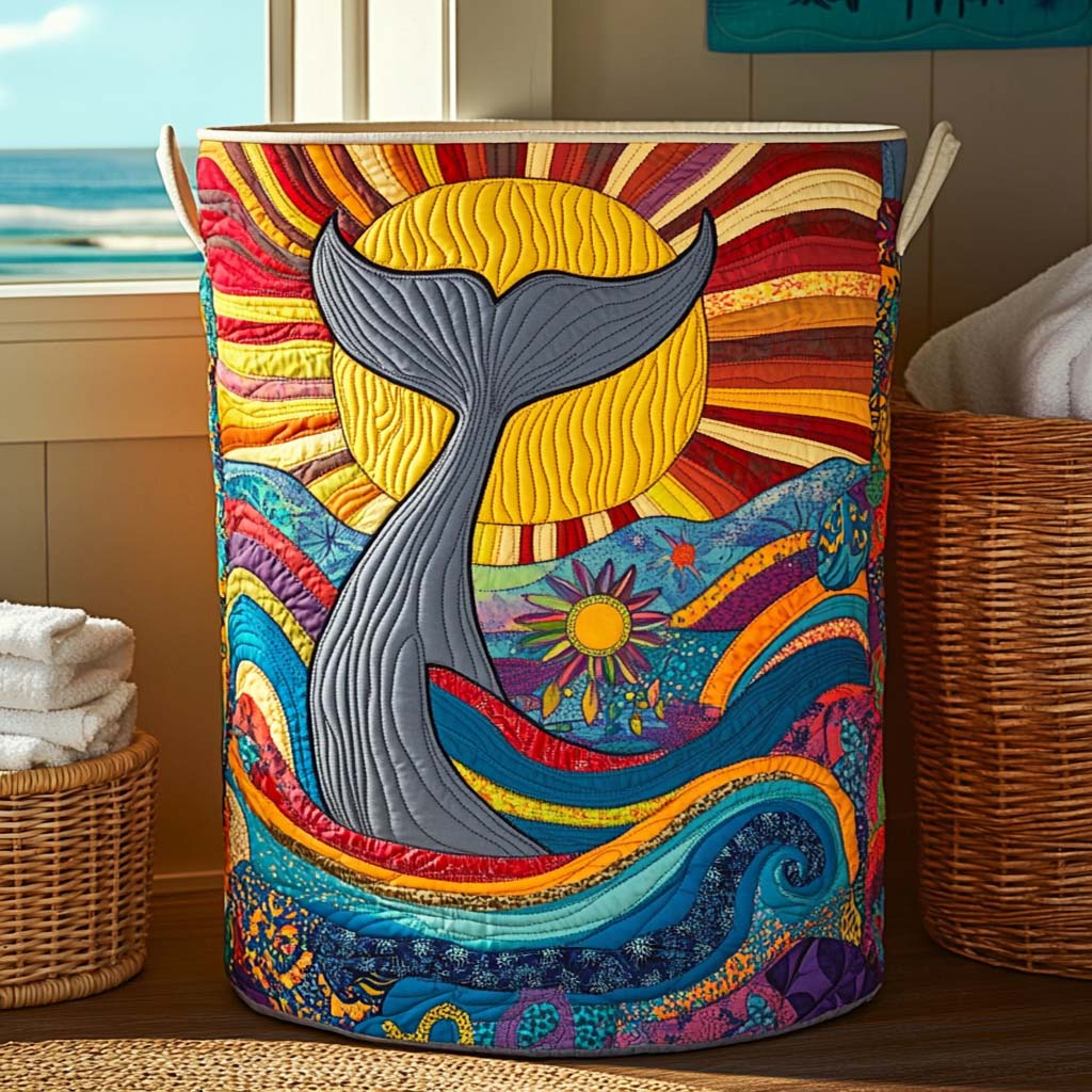 Ocean Spirit Quilted Laundry Basket Biggest Laundry Basket Best Gift For Mother In Law