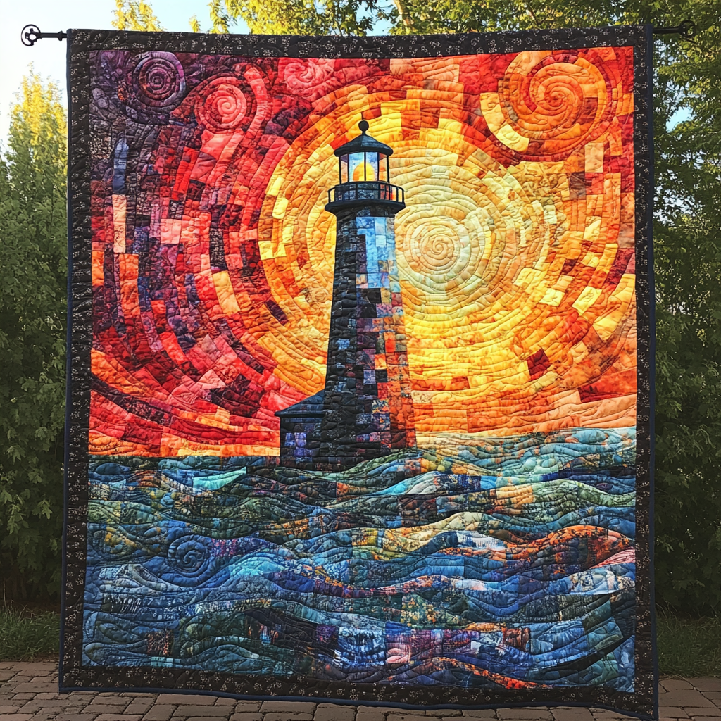 Ocean's Guide Quilted Blanket Bed Room Decoration Christmas Gifts For Beach Goers