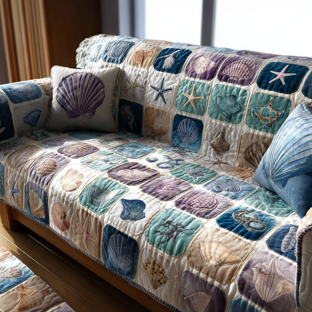 Oceanstill Quilted Sofa Cover Sofa Chair Covers Gifts For Ocean Lovers
