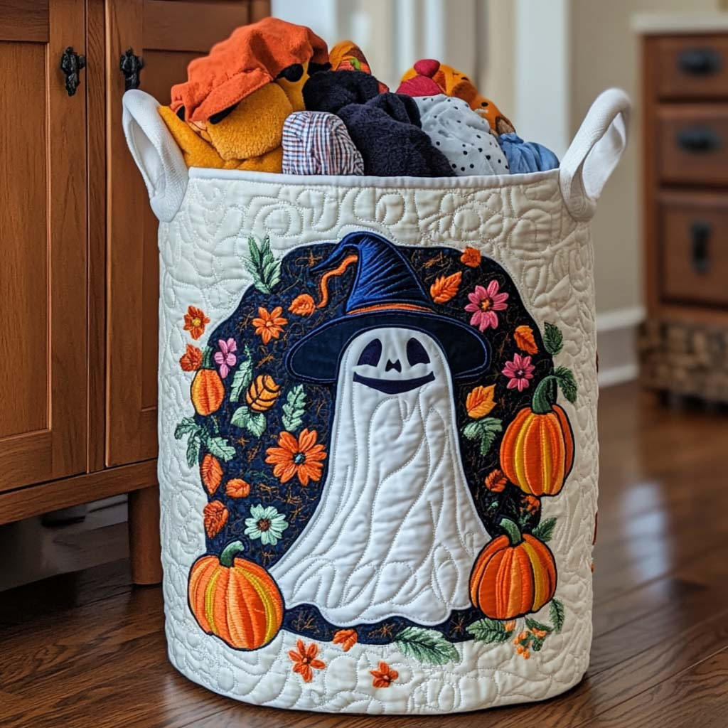 October Chill Quilted Laundry Basket Biggest Laundry Basket Cat Lover Gifts Near Me
