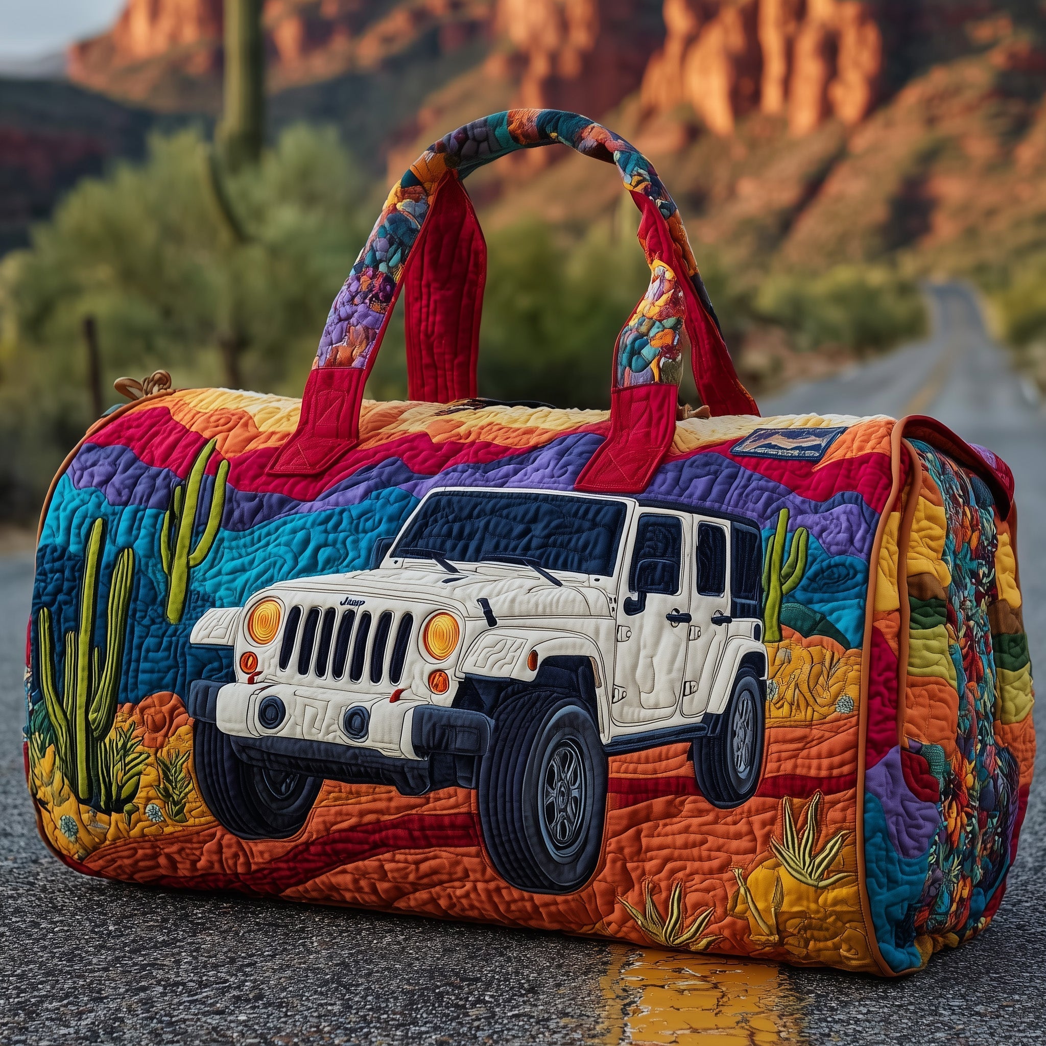 OffRoad Dreams Quilted Duffle Bag Ladies Weekend Bag Best Mothers Day Presents