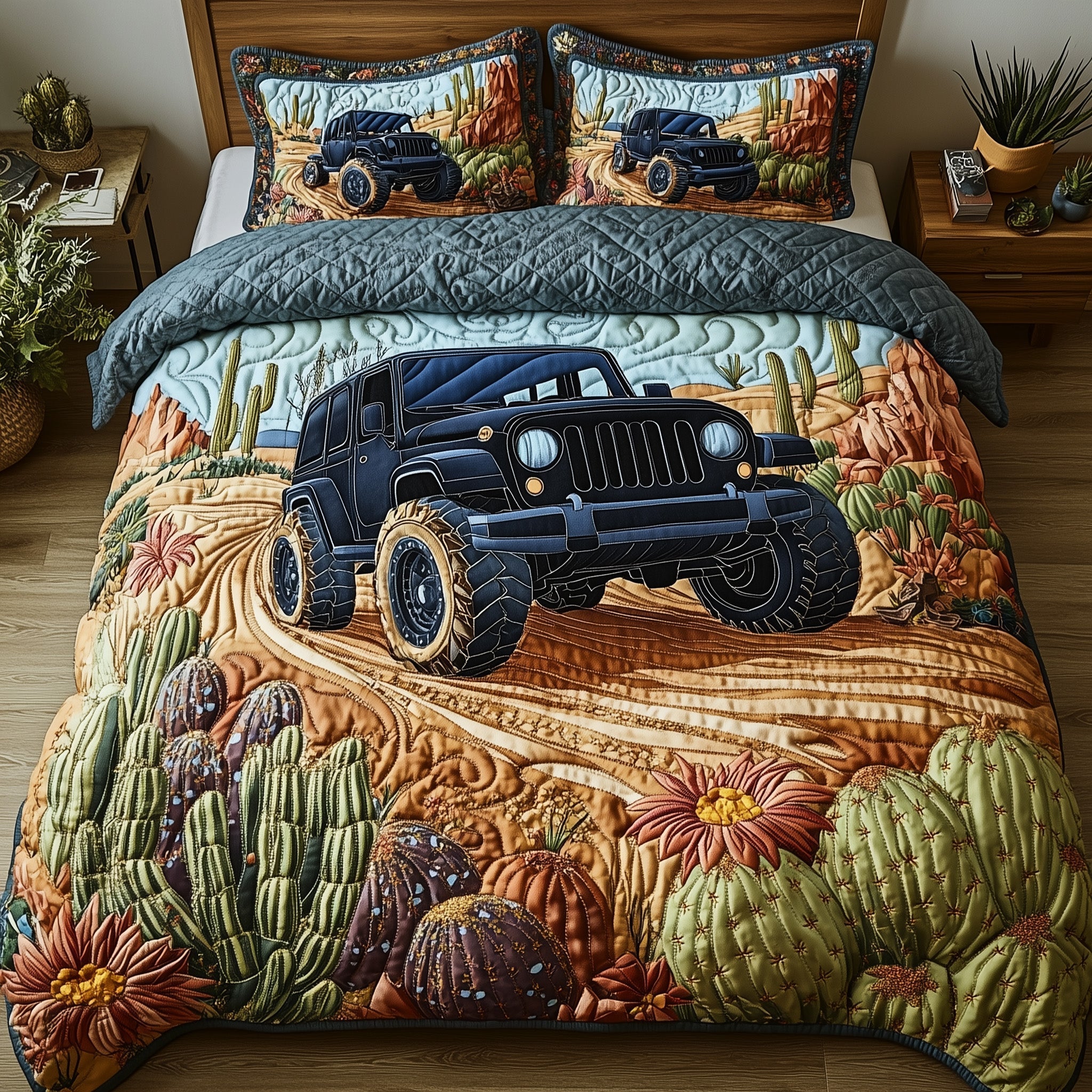 OffRoad Legends Quilted Bedding Set Bed Bedding Set Special Gift For Father