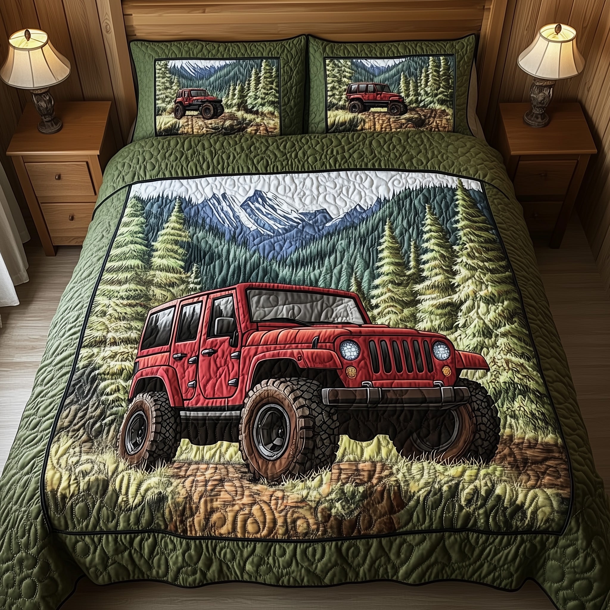 OffRoad Legends Quilted Bedding Set Bedroom Ideas Special Gifts For Dad From Son