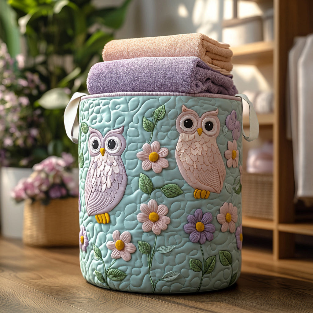 Owl Treasures Quilted Laundry Basket Best Clothes Basket Owl Gift Ideas For Men