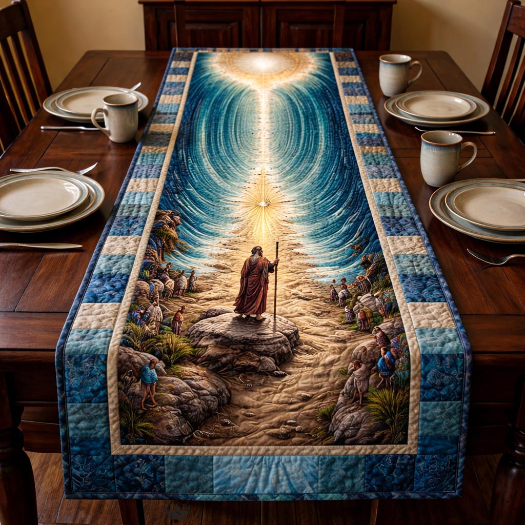 Passover Freedom Quilted Table Runner Religious Room Decor Good Passover Gifts
