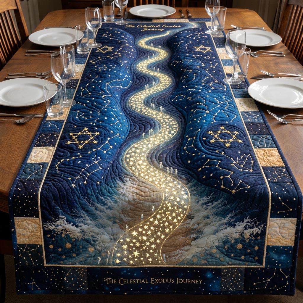 Passover Grace Quilted Table Runner Seder Table Setting Ideas Best Gift For Passover
