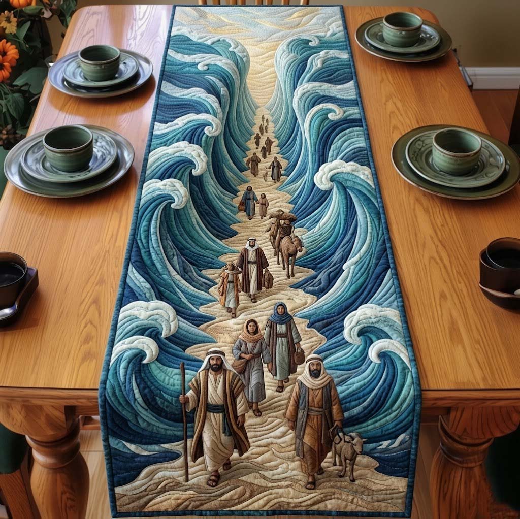 Passover Heritage Quilted Table Runner Jewish Passover Table Setting Good Gifts For Passover