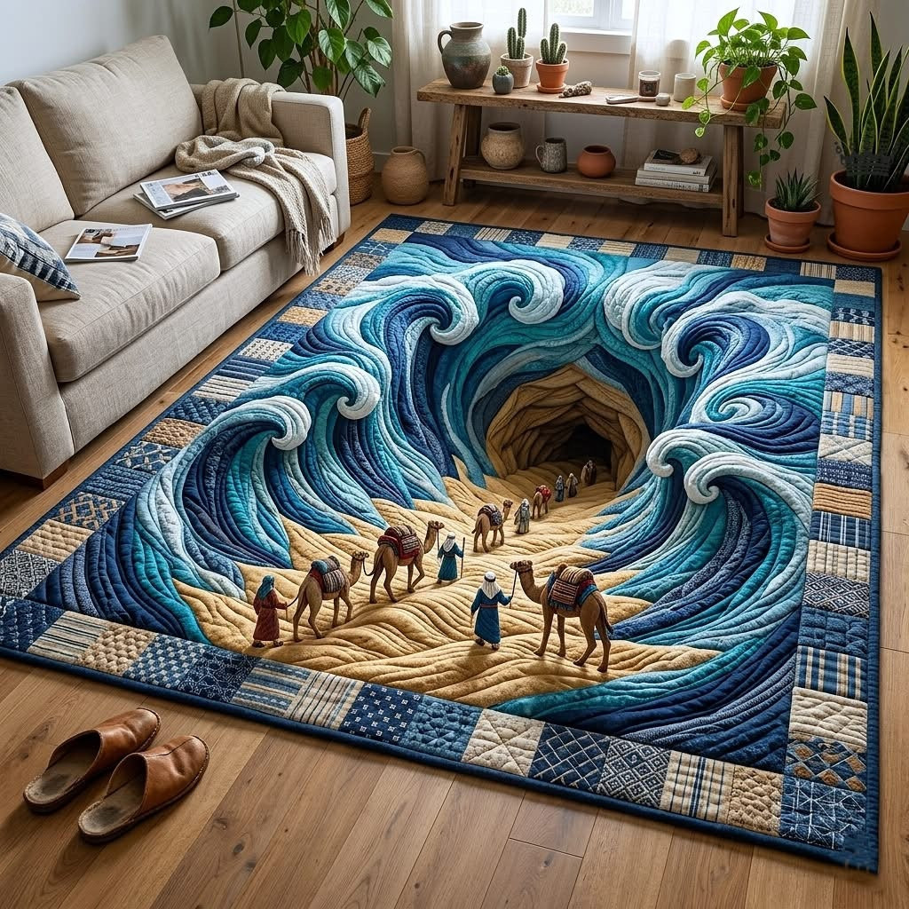 Passover Seder Area Rug Red Sea Crossing Area Carpet Holiday Living Room Decor Passover Gifts