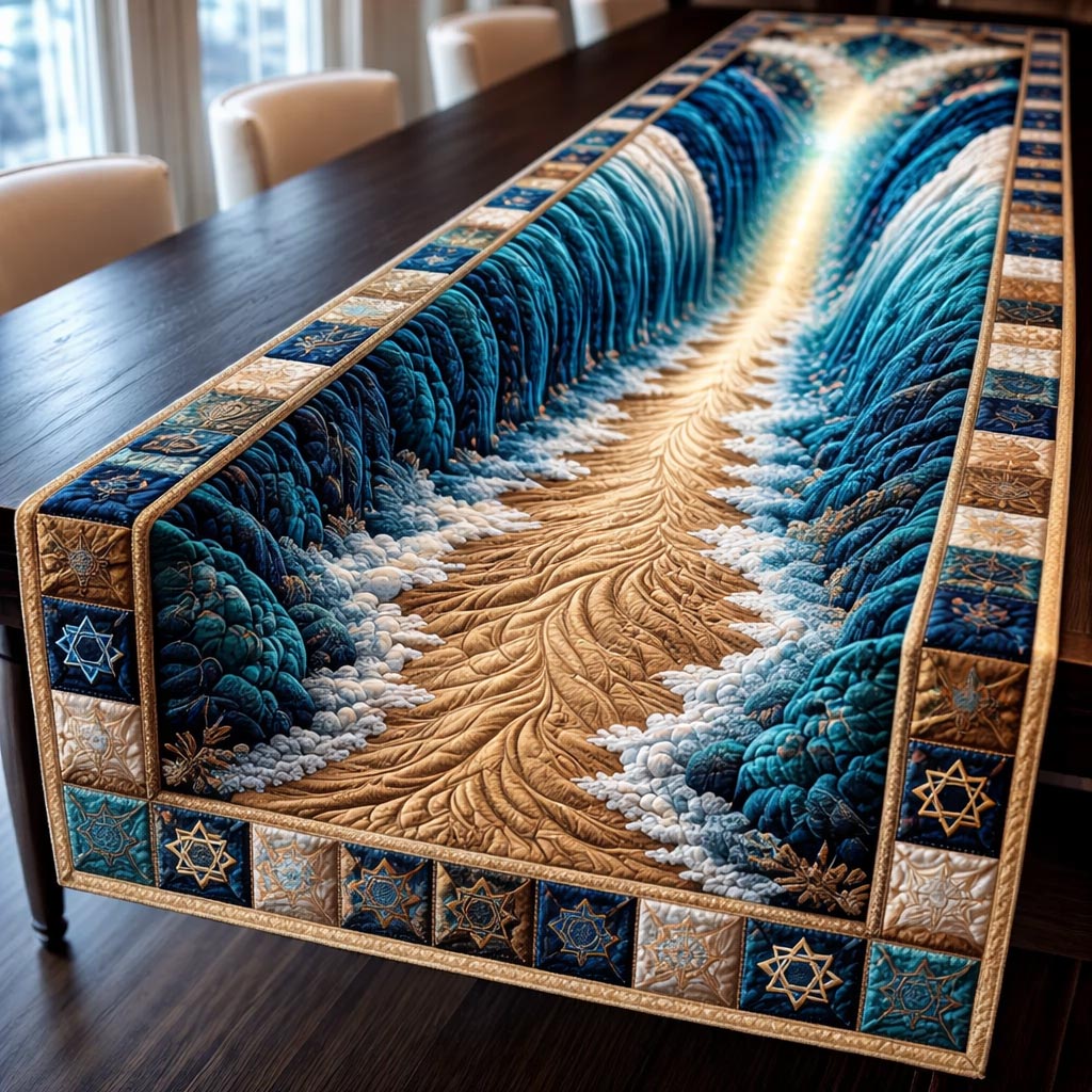 Passover Seder Quilted Table Runner Christian Home Decor Gifts For Jewish Friends