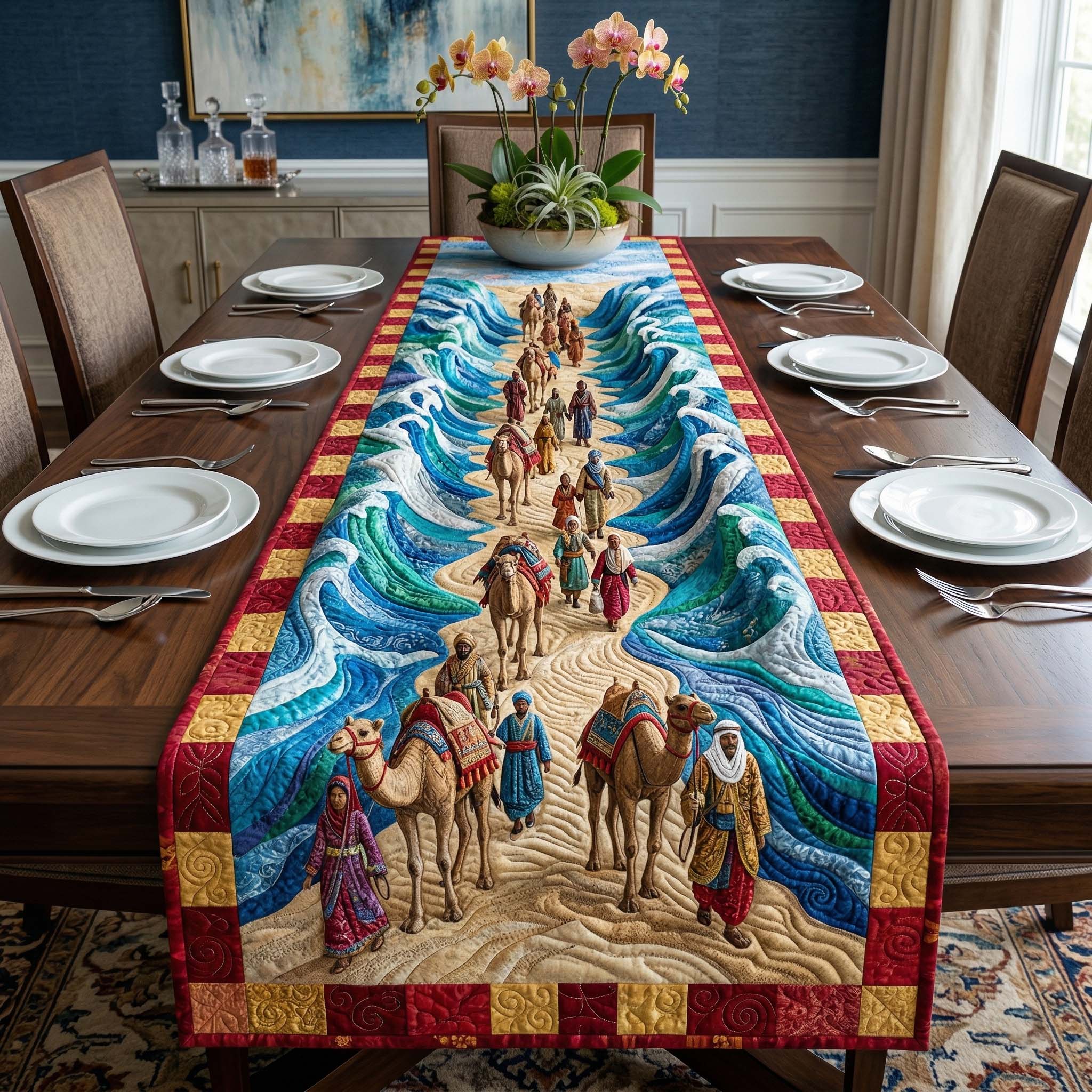 Passover Seder Quilted Table Runner Christian Table Runners Unique Passover Gifts
