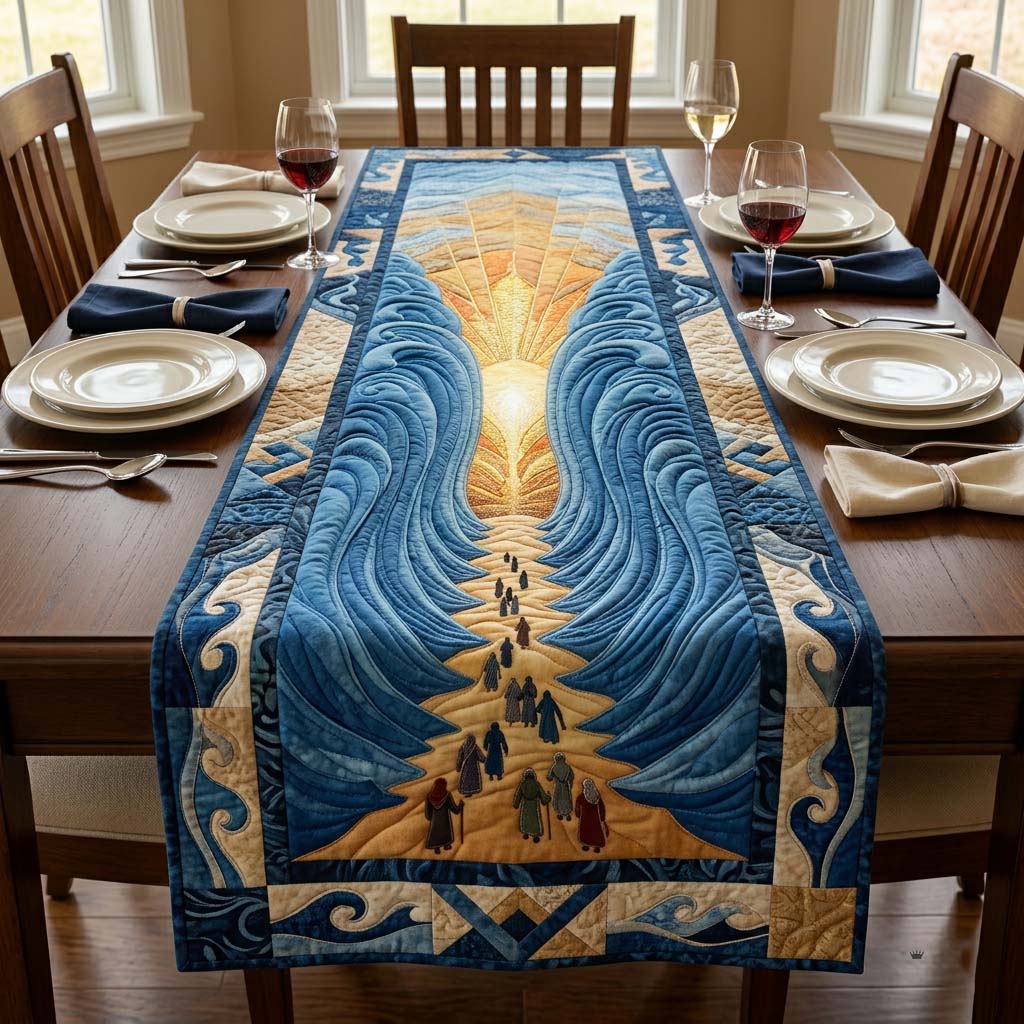 Passover Seder Quilted Table Runner Holiday Table Decorations Passover Gift Ideas