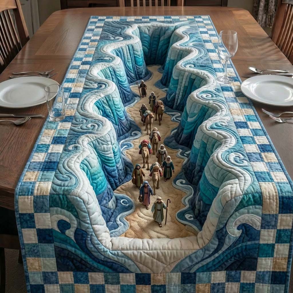 Passover Seder Quilted Table Runner Jewish Passover Table Setting Jewish Gifts For Dad