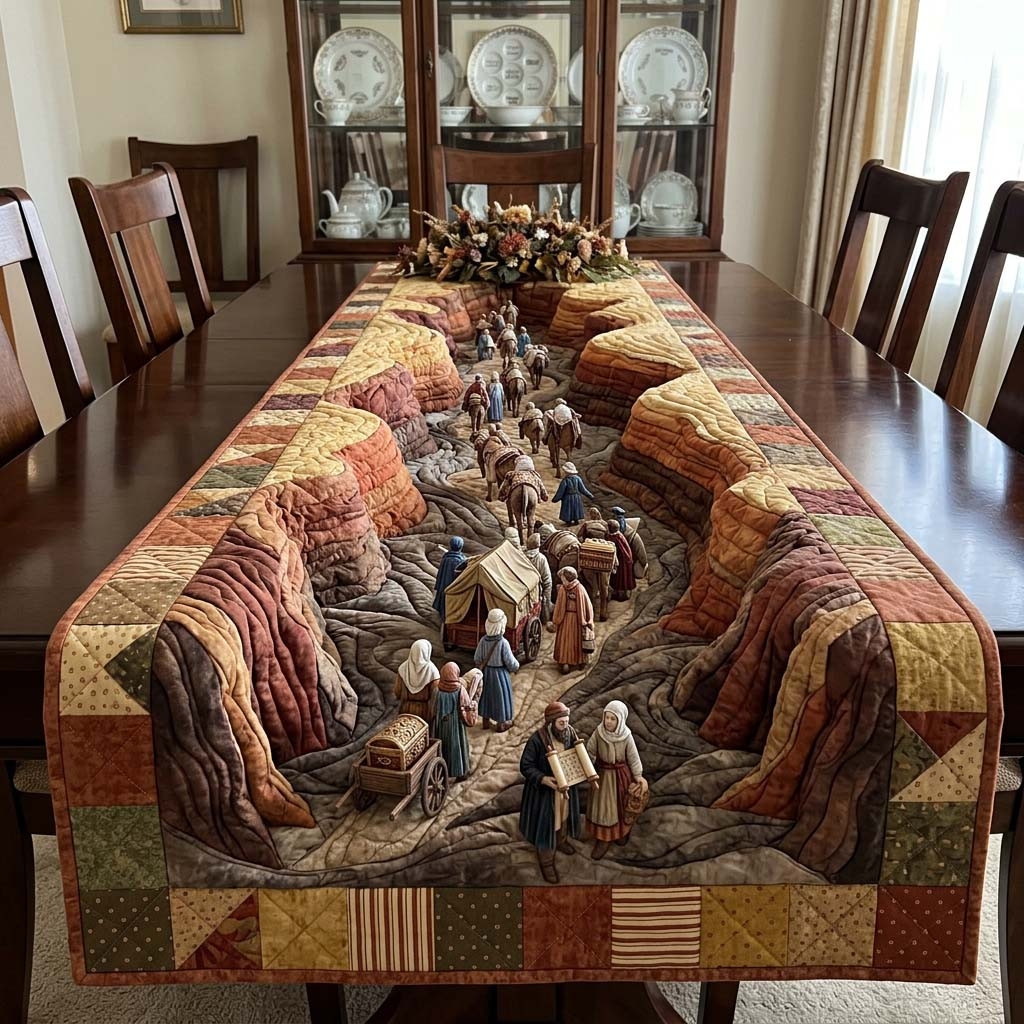 Passover Seder Quilted Table Runner Passover Table Decor Kosher Gifts For Passover