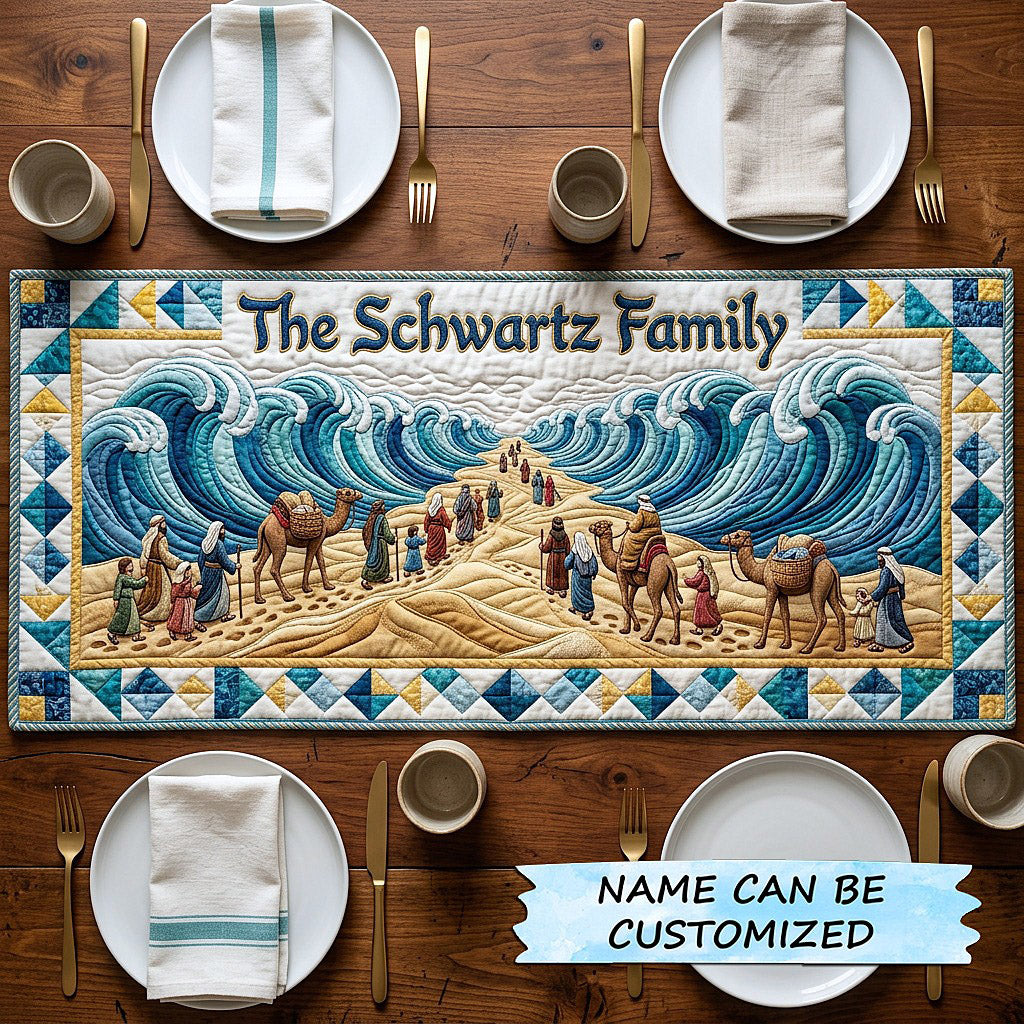 Passover Seder Quilted Table Runner QTCUZ Bible Verse Decor Unique Passover Gifts