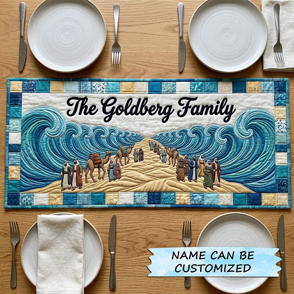 Passover Seder Quilted Table Runner QTCUZ Seder Dinner Table Setup Jewish Gifts Merchandise