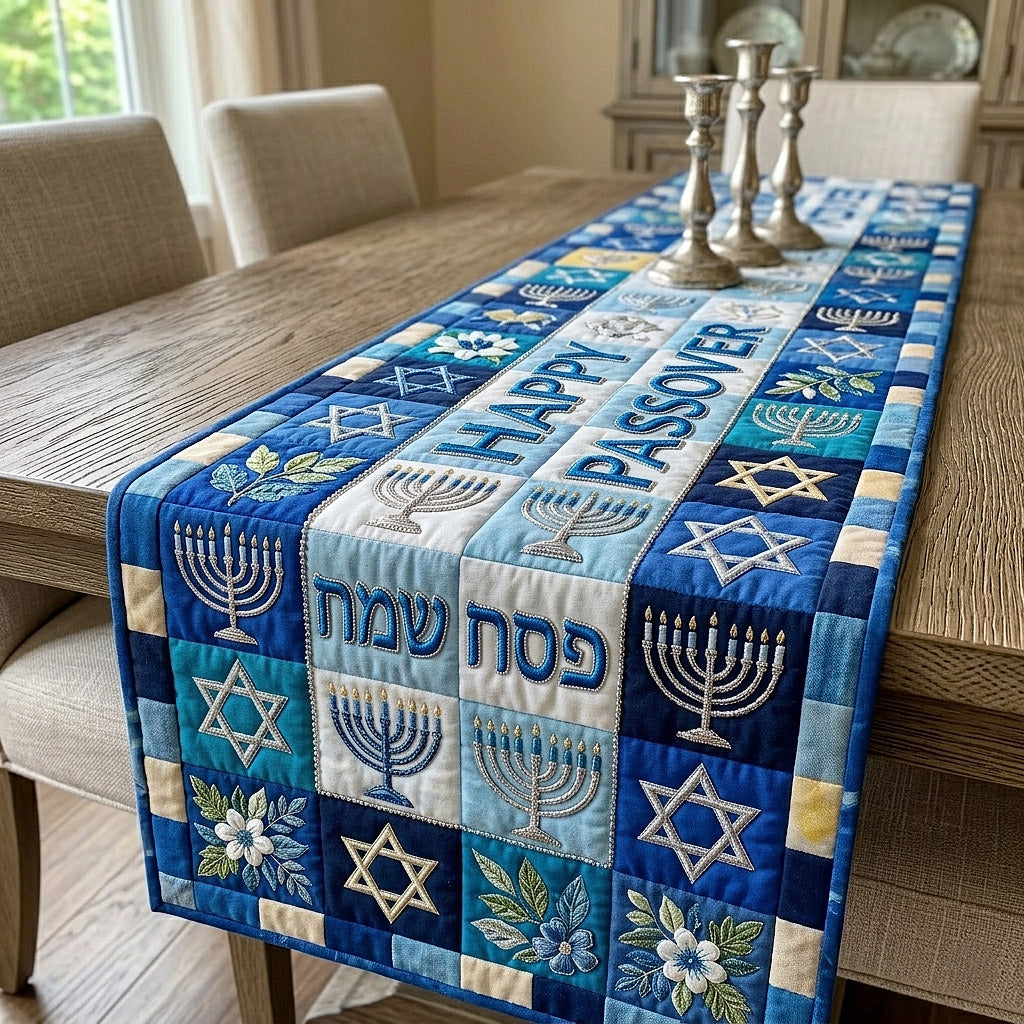 Passover Seder Quilted Table Runner Table Decorations For Passover Jewish Passover Gifts
