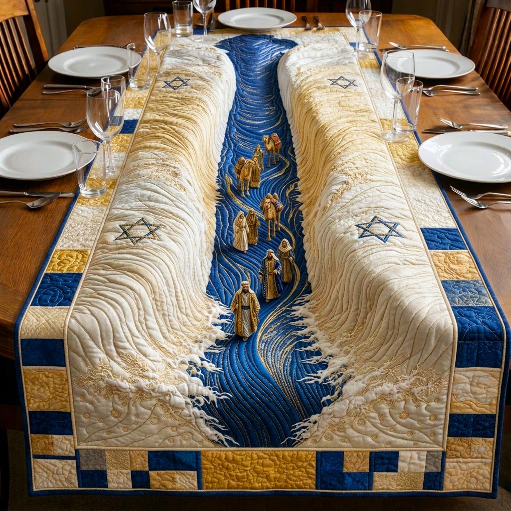 Passover Table Quilted Table Runner Bible Verse Decor Passover Gifts For Jewish Friends