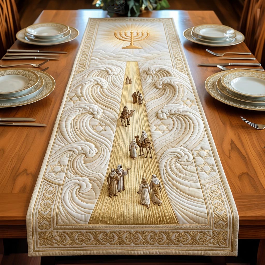 Passover Table Quilted Table Runner Jewish Passover Table Setting Gifts For Seder
