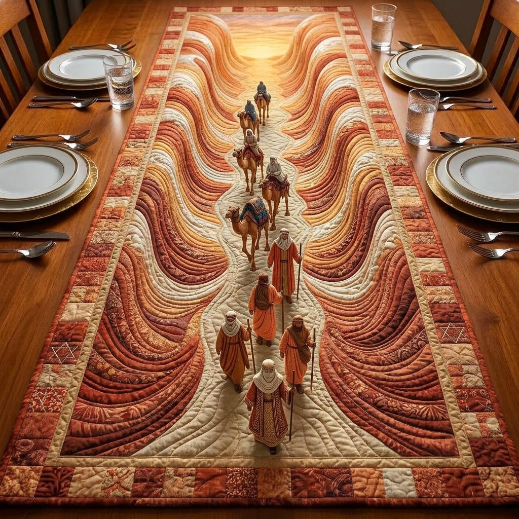 Passover Table Quilted Table Runner Passover Seder Table Decorations Kosher Gifts For Passover