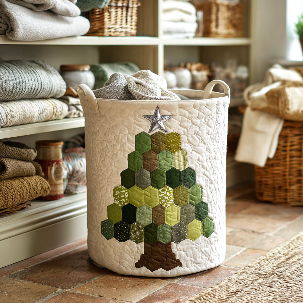 Patch Pine Quilted Laundry Basket Best Hampers Suggestions For Family Christmas Gifts