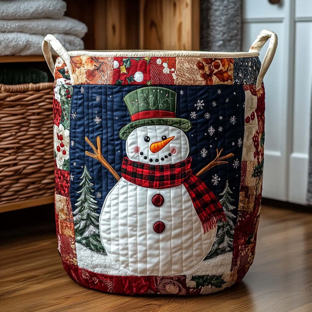 Patchwork Frosty Quilted Laundry Basket The Laundry Basket Xmas Presents For Daughter In Law
