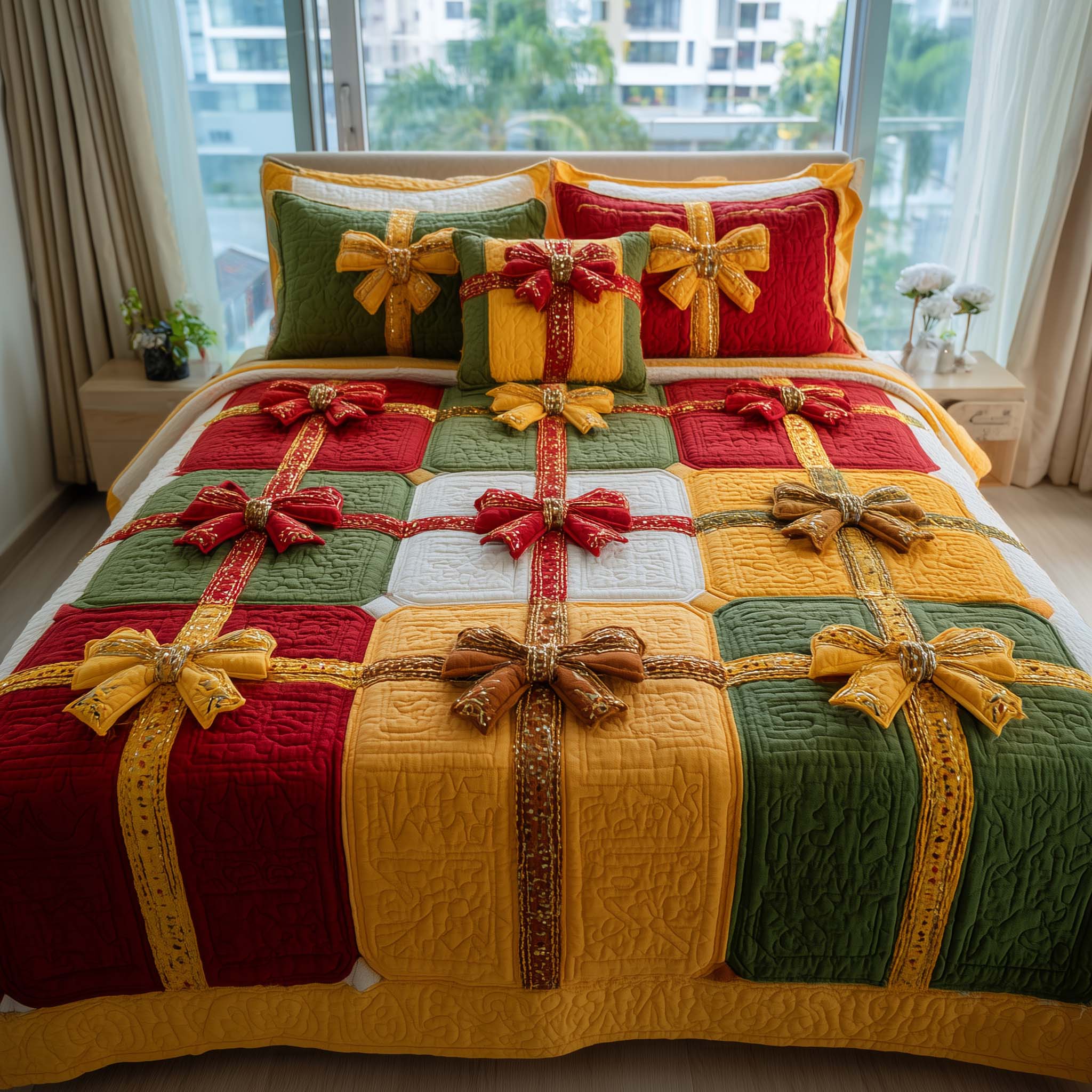 Patchwork Gifts Quilted Bedding Set Bedding Decor Mother Daughter Gifts