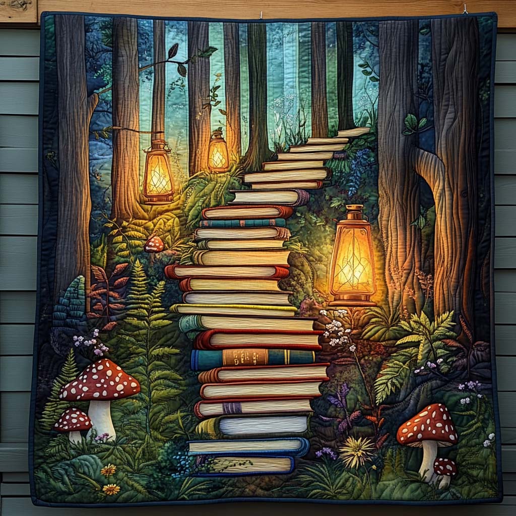 Pathway Of Stories Quilted Blanket Bedroom Decor Ideas Book Gifts For Ladies